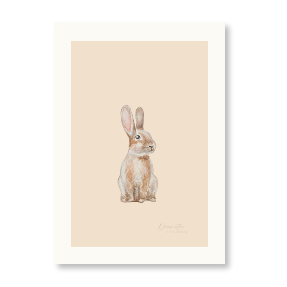 Poster Kinderkamer | Haasje