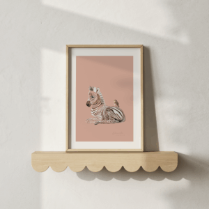 Poster Kinderkamer | Zebra & Mus