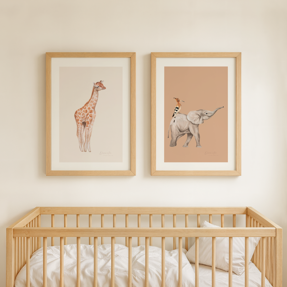 Poster Kinderkamer | Giraf - Afbeelding 3