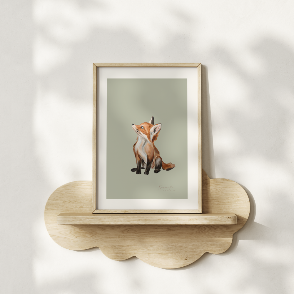 Poster Kinderkamer | Vosje - Afbeelding 2