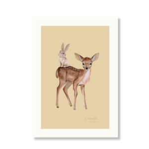 Poster Kinderkamer | Hertje & Haasje